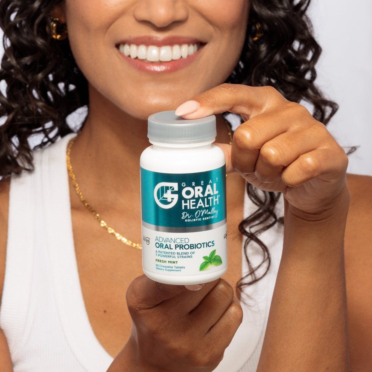 Dental Oral Probiotics with BLIS K12 & M18 – 7 Strains, 6 Billion CFU (Mint Flavor)