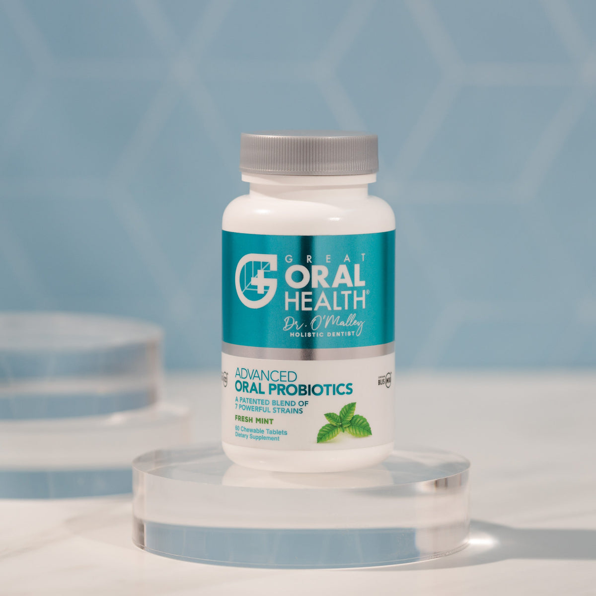 Dental Oral Probiotics with BLIS K12 & M18 – 7 Strains, 6 Billion CFU (Mint Flavor)
