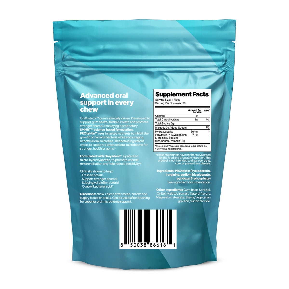 OraProtecX™ Remineralizing, Sugar Blocker Gum
