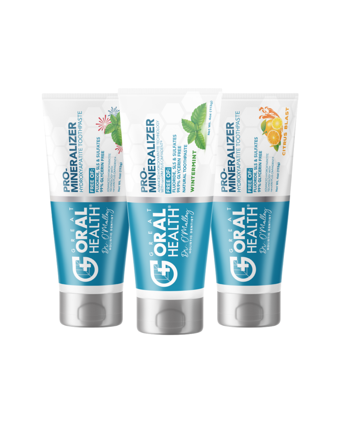 A fluoride-free, hydroxyapatite toothpaste