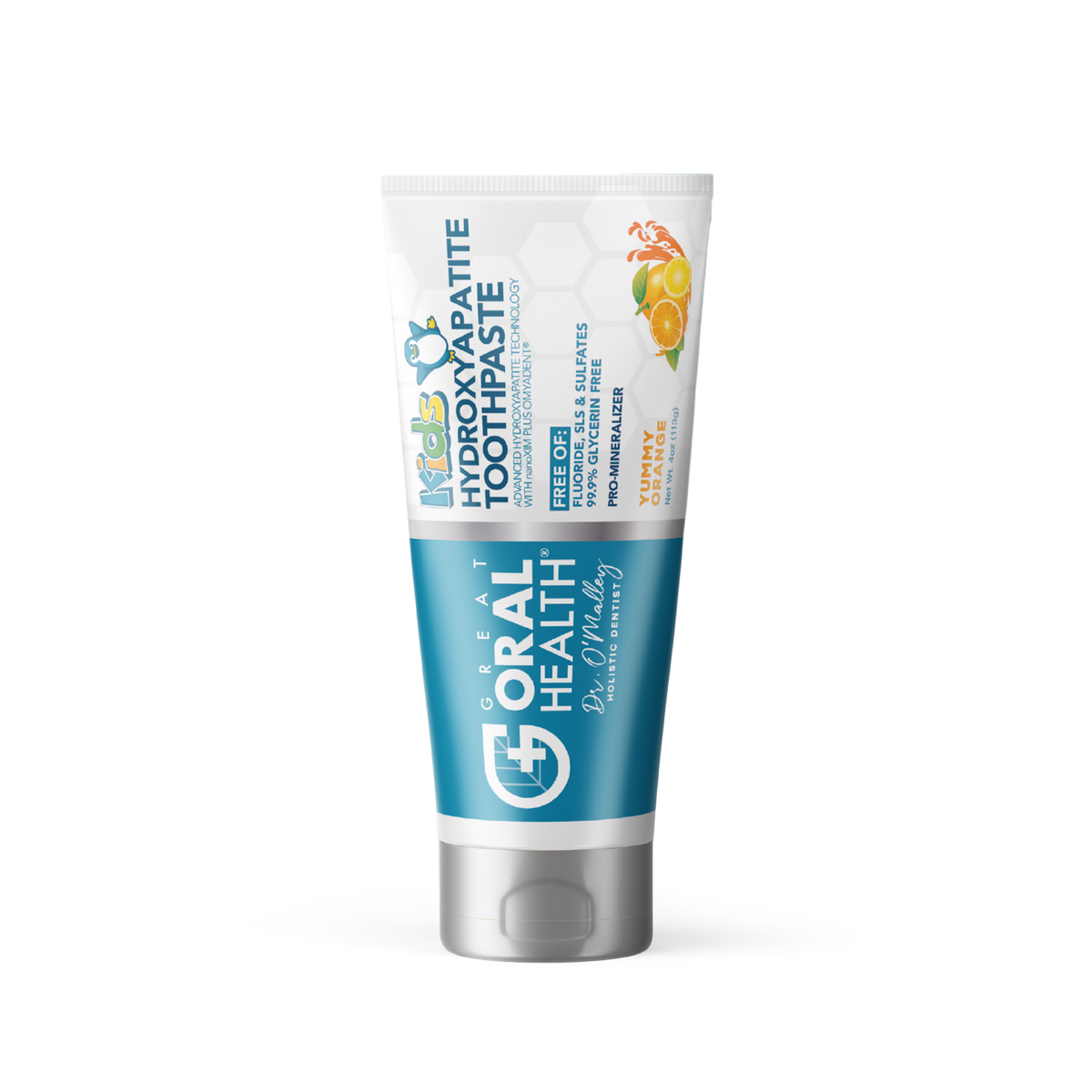 Kids ProMineralizer Fluoride-Free Toothpaste with Nano Hydroxyapatite (Yummy Orange)