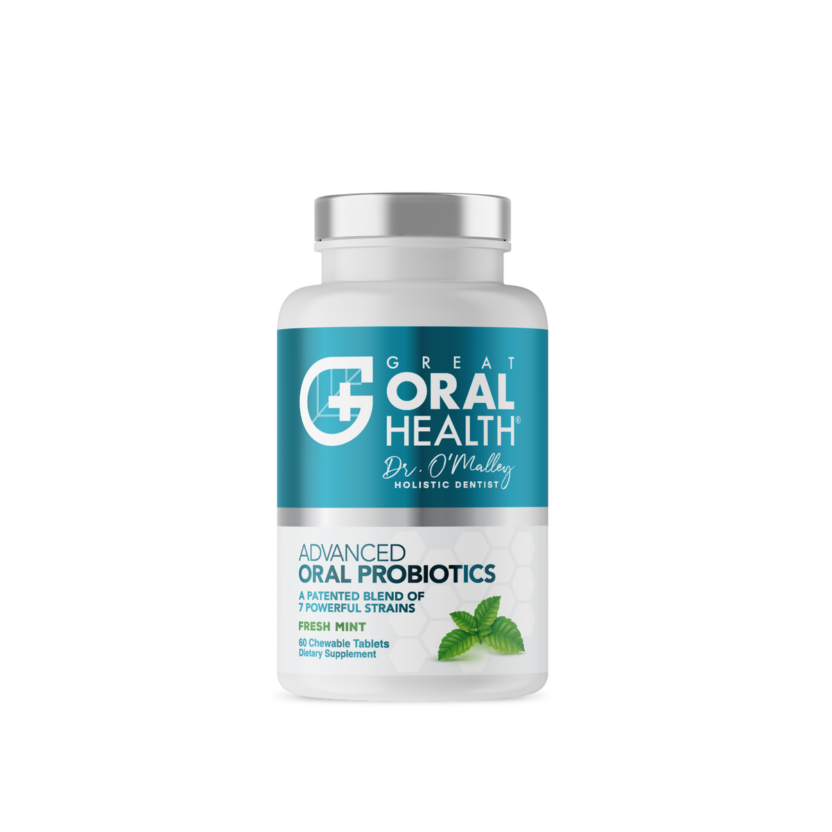 Dental Oral Probiotics with BLIS K12 & M18 – 7 Strains, 6 Billion CFU (Mint Flavor)